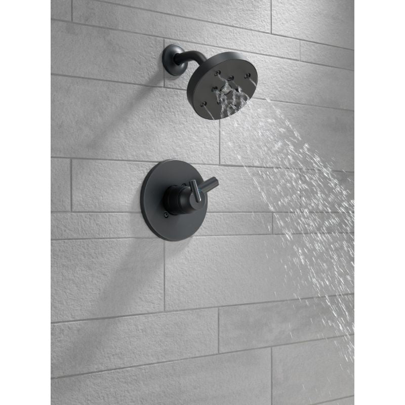 Trinsic Single-Handle Shower Only Faucet in Matte Black with Volume & Temperature Control
