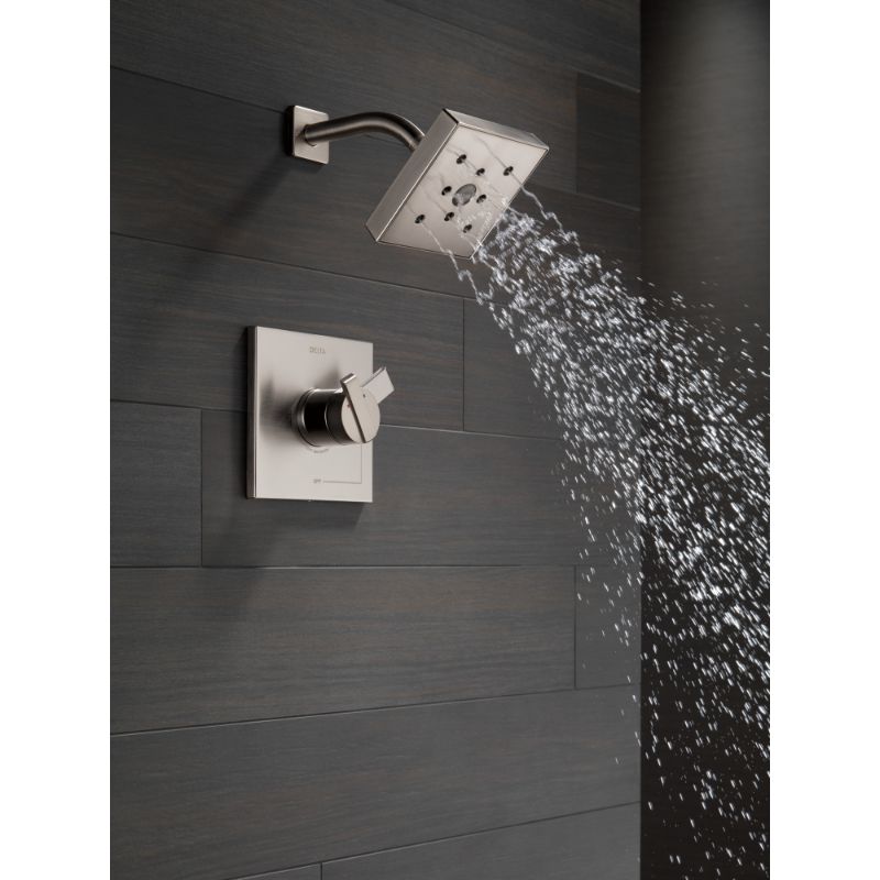 Ara Single-Handle Shower Only Faucet in Stainless with Volume & Temperature Control