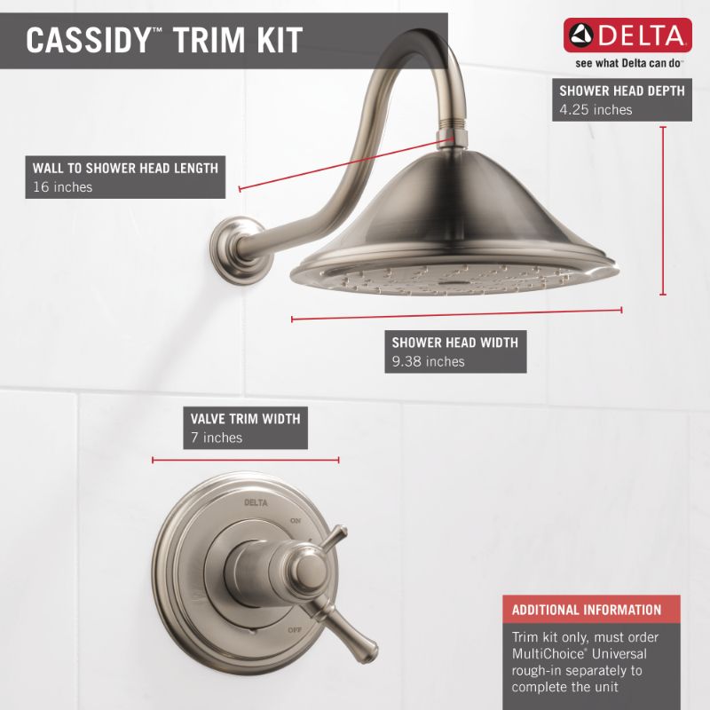 Cassidy Single-Handle Shower Only Faucet in Stainless