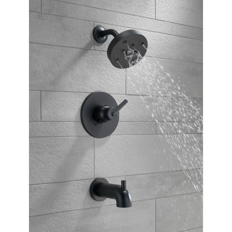 Trinsic Single-Handle Tub & Shower Faucet in Matte Black