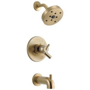 Trinsic Single-Handle Tub & Shower Faucet in Champagne Bronze with Volume & Temperature Control
