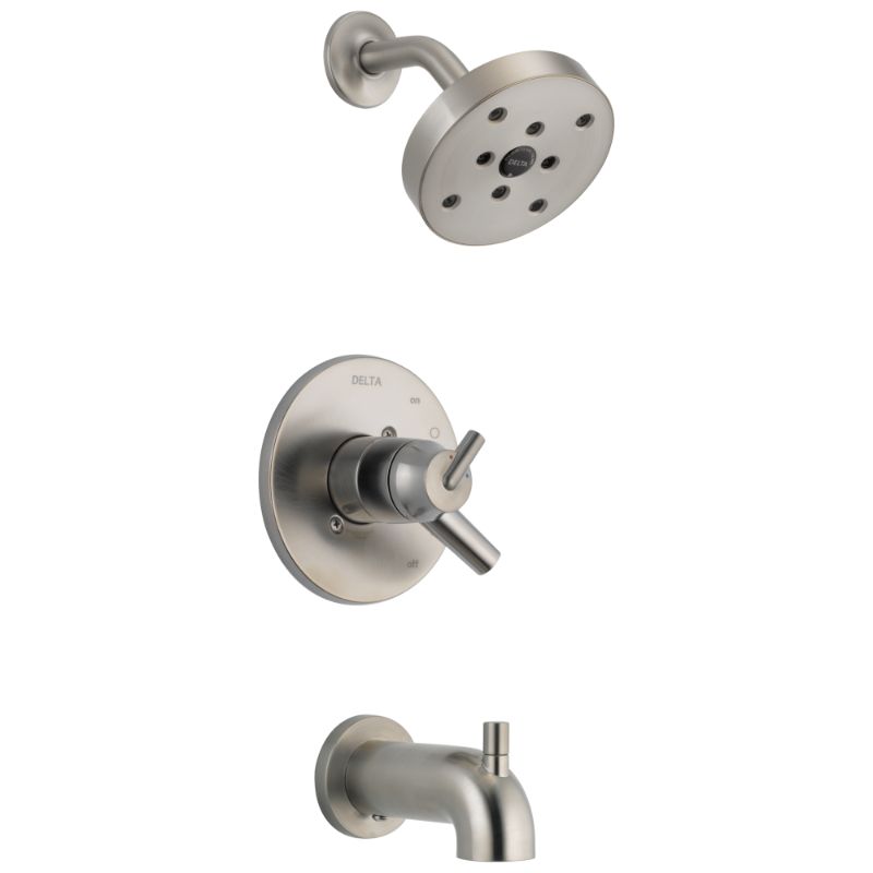 Trinsic Single-Handle Tub & Shower Faucet in Stainless with Volume & Temperature Control