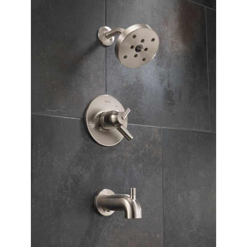 Trinsic Single-Handle Tub & Shower Faucet in Stainless with Volume & Temperature Control