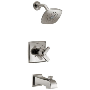 Ashlyn Single-Handle Tub & Shower Faucet in Stainless with Volume & Temperature Control