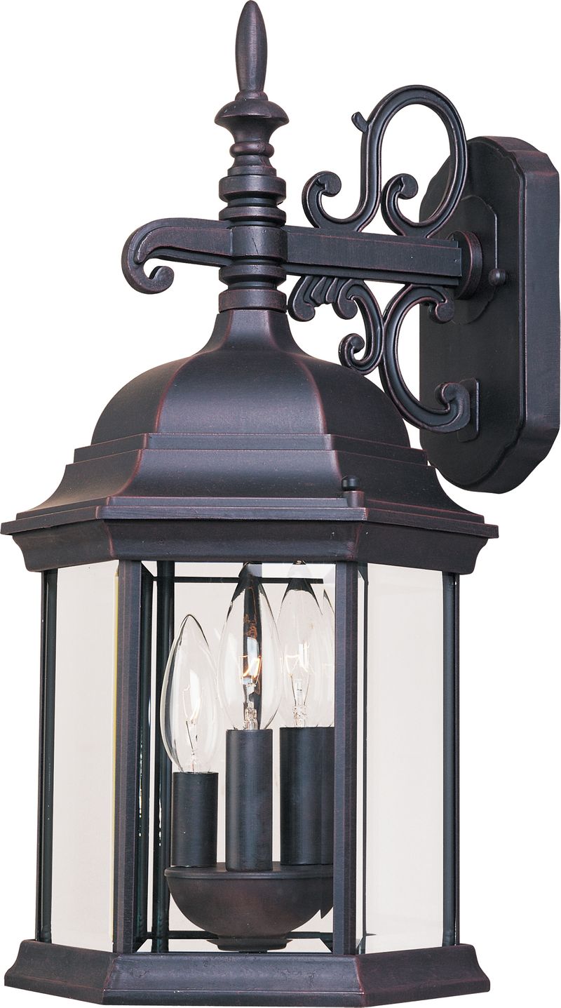 Builder Cast 19' 3 Light Outdoor Wall Mount in Empire Bronze