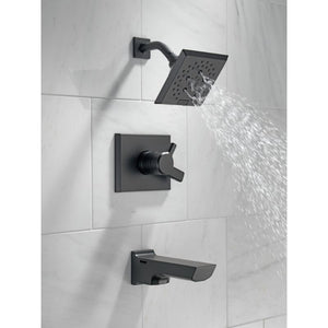 Pivotal Single-Handle Tub & Shower Faucet in Matte Black