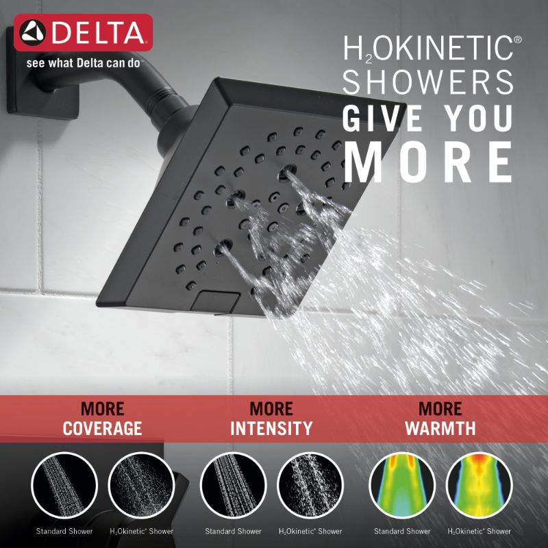 Pivotal Single-Handle Tub & Shower Faucet in Matte Black