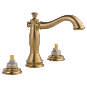 Cassidy Widespread Mid-Height Vanity Faucet in Champagne Bronze Without Handles