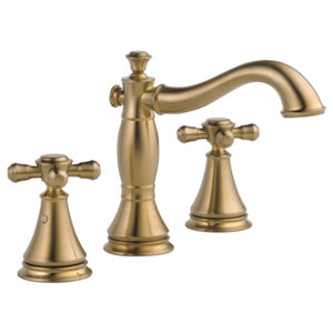 Cassidy Widespread Mid-Height Vanity Faucet in Champagne Bronze Without Handles