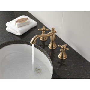 Cassidy Widespread Mid-Height Vanity Faucet in Champagne Bronze Without Handles