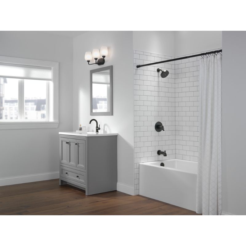 Trinsic Single-Handle High-Arc Vanity Faucet in Matte Black