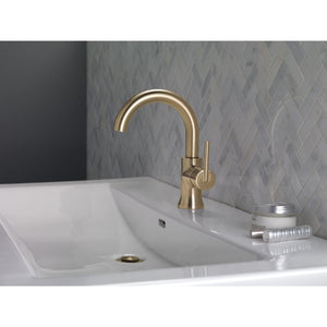 Trinsic Single-Handle High-Arc Vanity Faucet in Champagne Bronze
