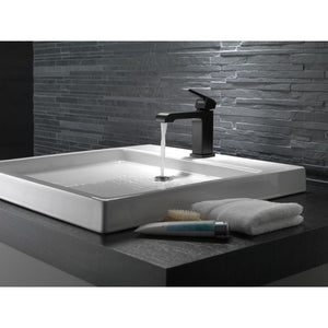 Ara Single-Handle Vanity Faucet in Matte Black