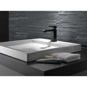 Ara Single-Handle Vanity Faucet in Matte Black