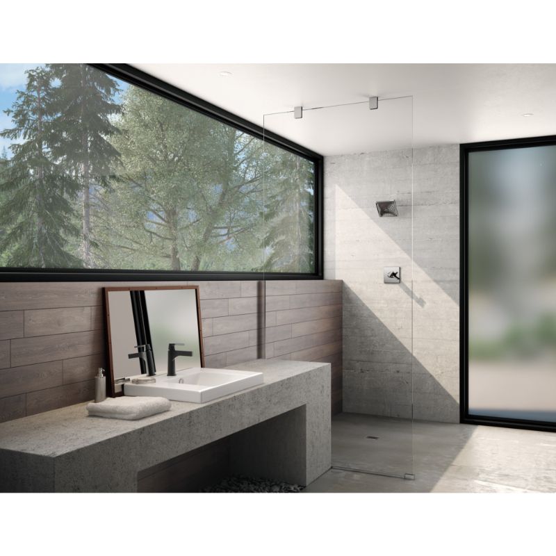 Zura Single-Handle Vanity Faucet in Matte Black