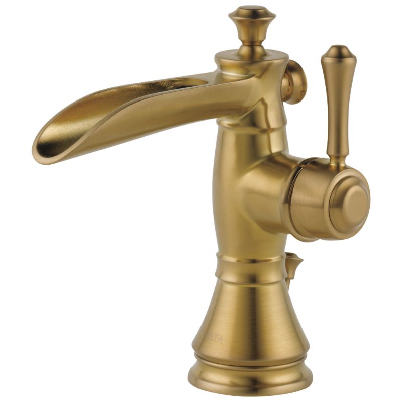 Cassidy Single-Handle Waterfall Vanity Faucet in Champagne Bronze
