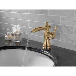 Cassidy Single-Handle Waterfall Vanity Faucet in Champagne Bronze
