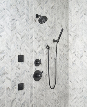 Trinsic Single-Handle 3-Setting Diverter Trim in Matte Black