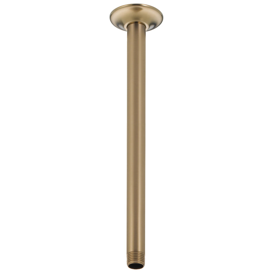 Universal Showering 14' Ceiling Mount Shower Arm in Champagne Bronze