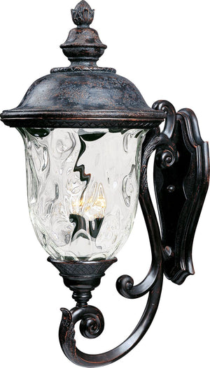Carriage House VX 14' 3 Light Outdoor Wall Mount in Oriental Bronze