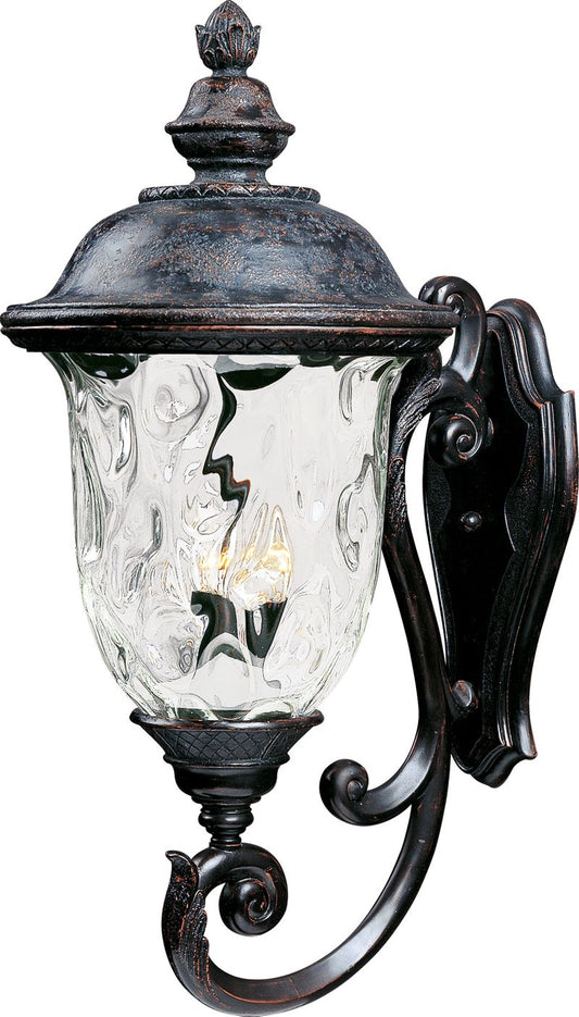 Carriage House VX 14" 3 Light Outdoor Wall Mount in Oriental Bronze