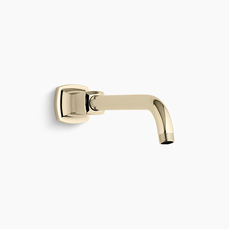 Margaux Shower Arm and Flange in Vibrant French Gold