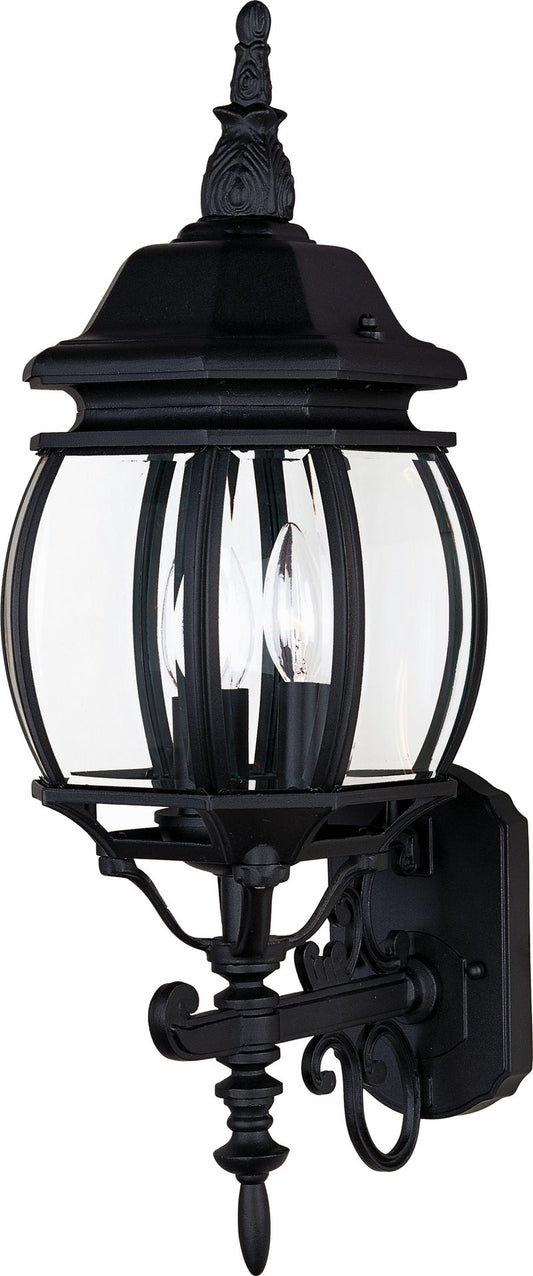 Crown Hill 23.5" 3 Light Outdoor Wall Mount in Black