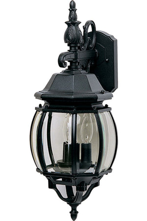 Crown Hill 23' 3 Light Outdoor Wall Mount in Black