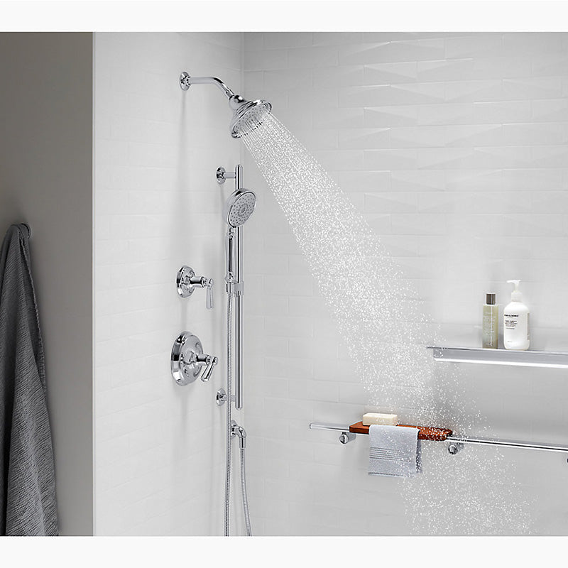 Bancroft 1.75 gpm Showerhead in Vibrant Brushed Nickel - 3 Spray Settings