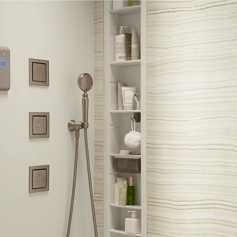 Artifacts Hand Shower Holder in Vibrant Polished Nickel