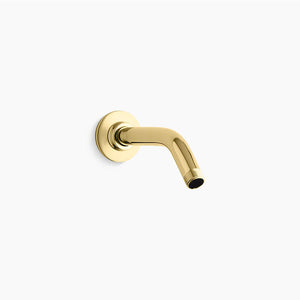 MasterShower Shower Arm and Flange in Vibrant Polished Brass