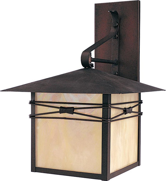 Inglenook 11" Single Light Outdoor Wall Mount in Burnished