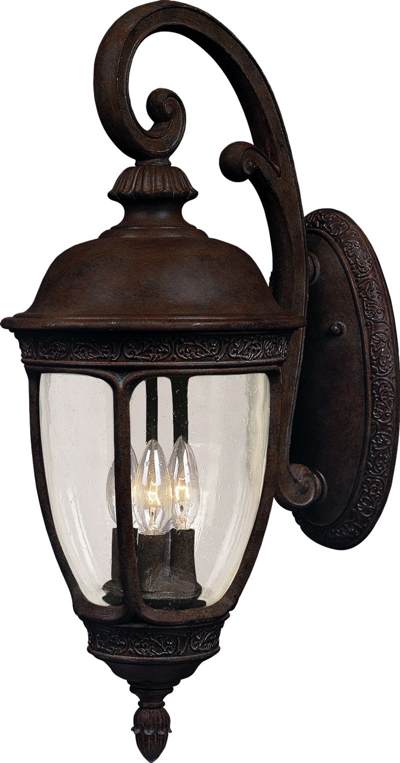 Knob Hill DC 8' 3 Light Outdoor Wall Mount in Sienna