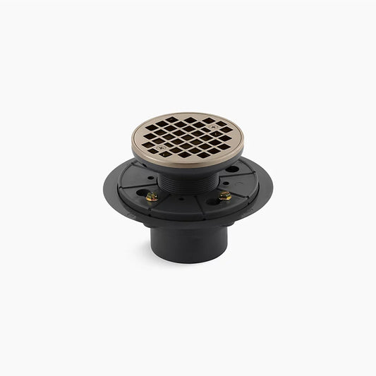 Clearflo Round Shower Drain in Vibrant Brushed Bronze