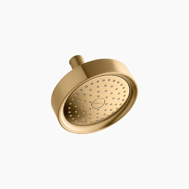 Purist 2.5 gpm Showerhead in Vibrant Moderne Brushed Gold