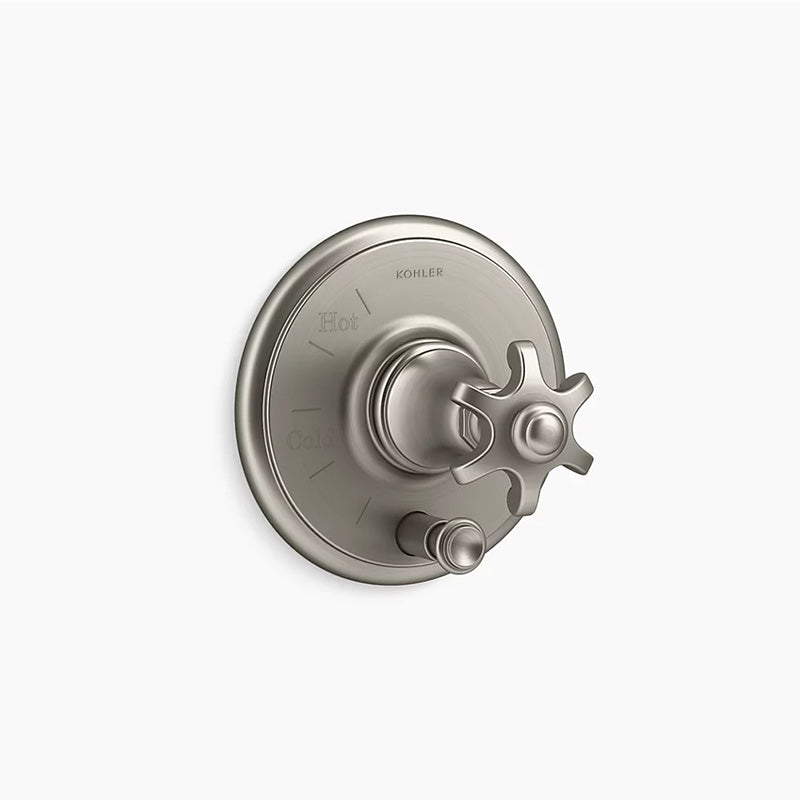 Artifacts Single Prong Handle Control Trim in Vibrant Brushed Nickel