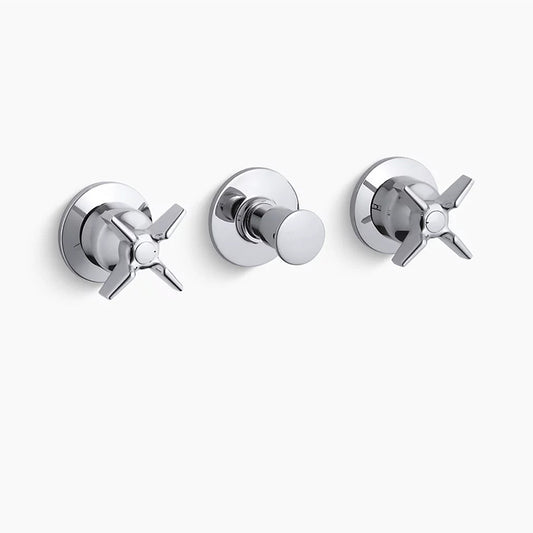 Triton Two Cross Handle Bath & Shower Trim in Polished Chrome