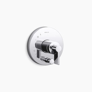 Components Single Lever Handle Control Trim in Polished Chrome with Diverter