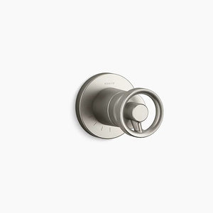Components Single Knob Handle Volume Control Trim in Vibrant Brushed Nickel