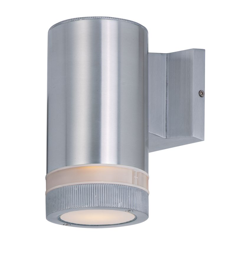 Lightray 4.25' Single Light Outdoor Wall Sconce in Brushed Aluminum