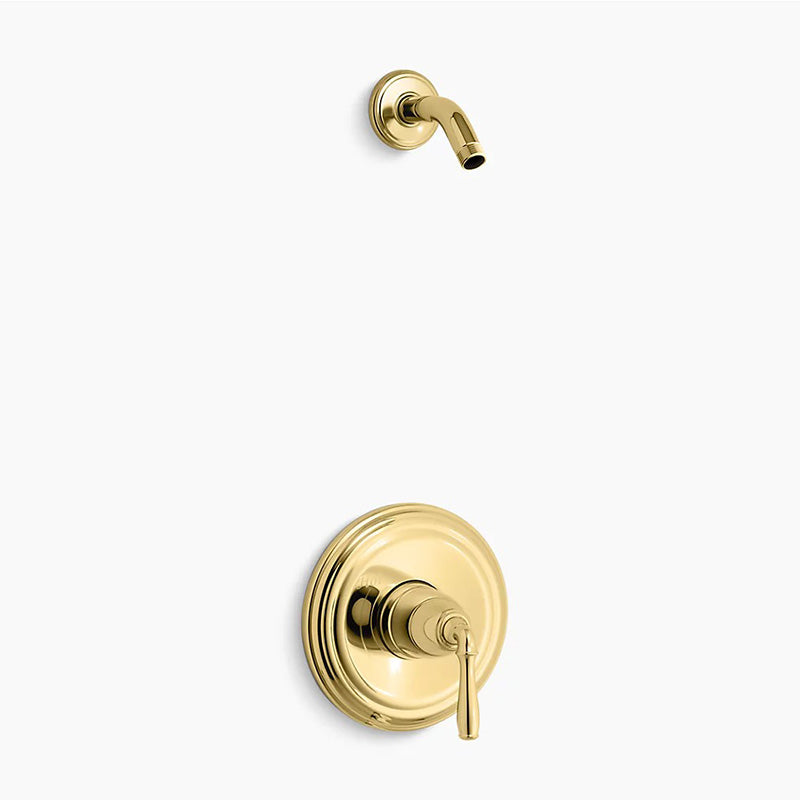 Devonshire Single-Handle Shower Only Faucet in Vibrant Polished Brass