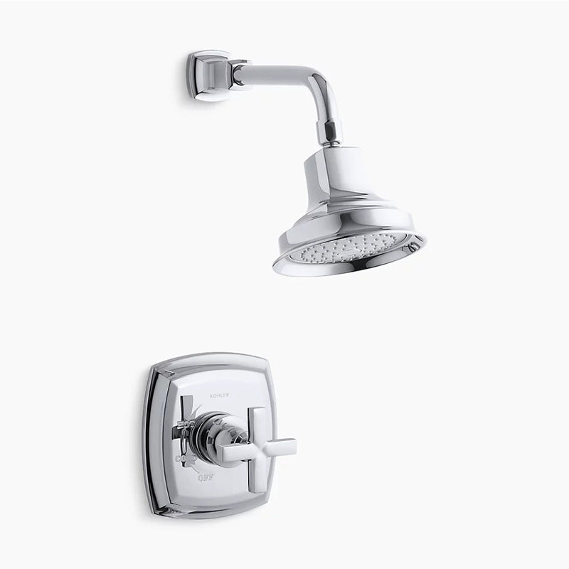 Margaux Single Cross Handle 2.5 gpm Shower Only Faucet in Polished Chrome