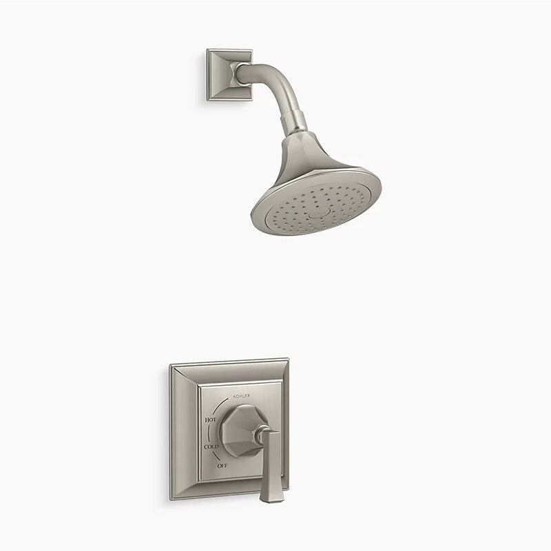 Memoirs Stately Single Deco Lever Handle 2.5 gpm Shower Only Faucet in Vibrant Brushed Nickel