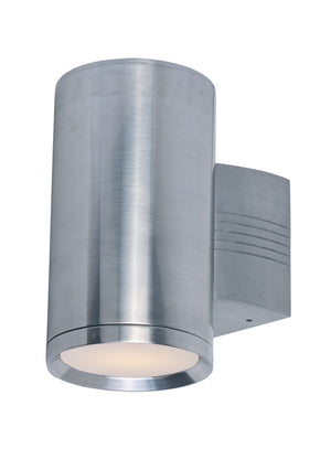 Lightray 5' Single Light Outdoor Wall Sconce in Brushed Aluminum