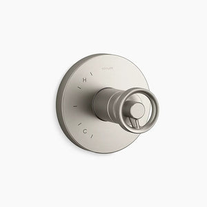 Components Single Knob Handle Control Trim in Vibrant Brushed Nickel