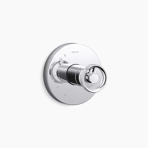 Components Single Knob Handle Control Trim in Polished Chrome
