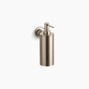 Purist Wall Mount Soap Dispenser in Vibrant Brushed Bronze