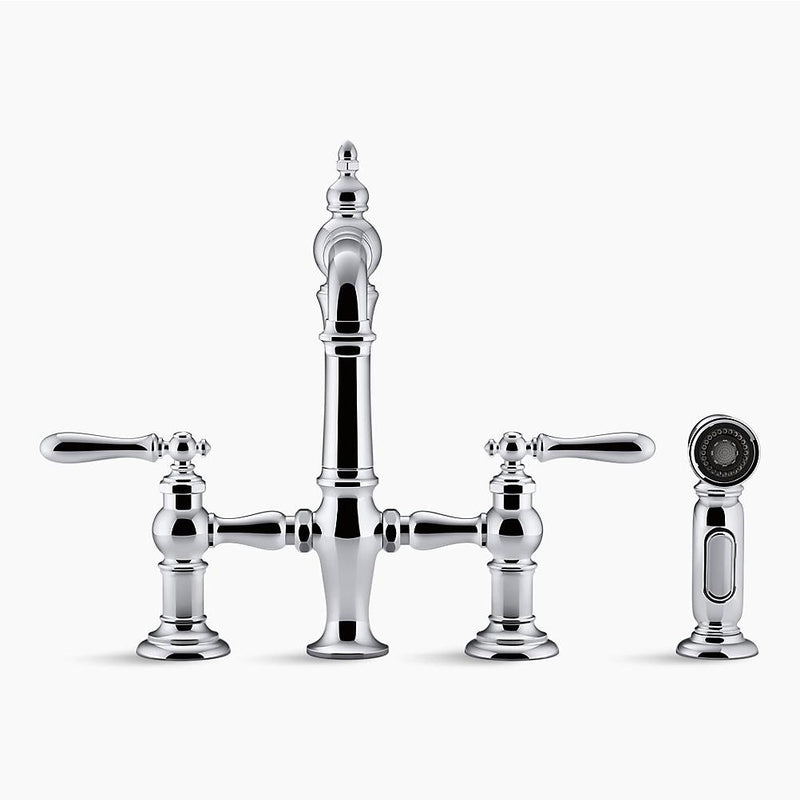 Artifacts Bar Bridge Kitchen Faucet in Vibrant Stainless