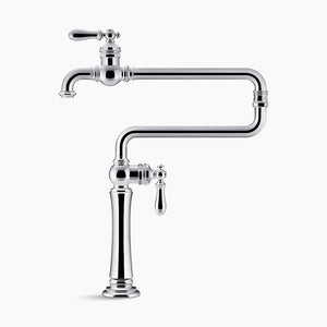 Artifacts Pot Filler Kitchen Faucet in Vibrant Polished Nickel