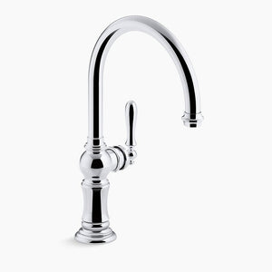 Artifacts Single-Handle Kitchen Faucet in Polished Chrome